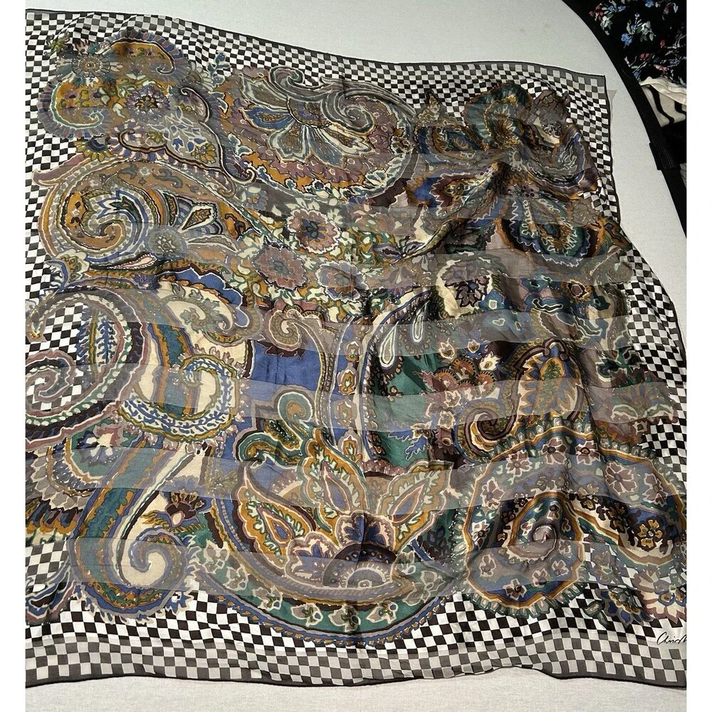 Vtg Original Christian Fischbacher Multi Color 35